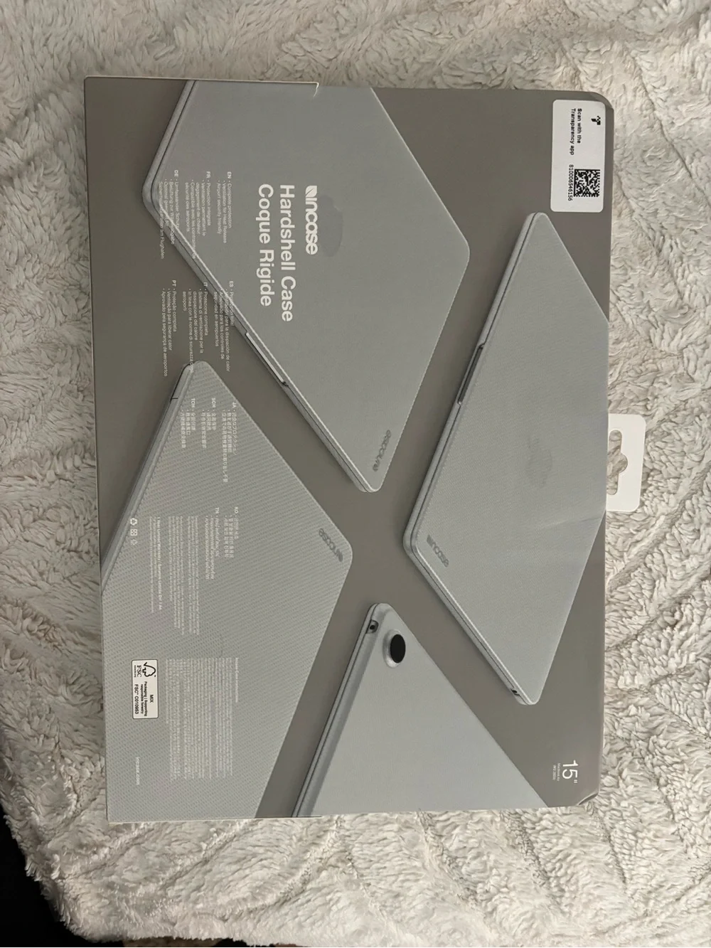 Incase Clear Hardshell Laptop Case 15’ MacBook Air